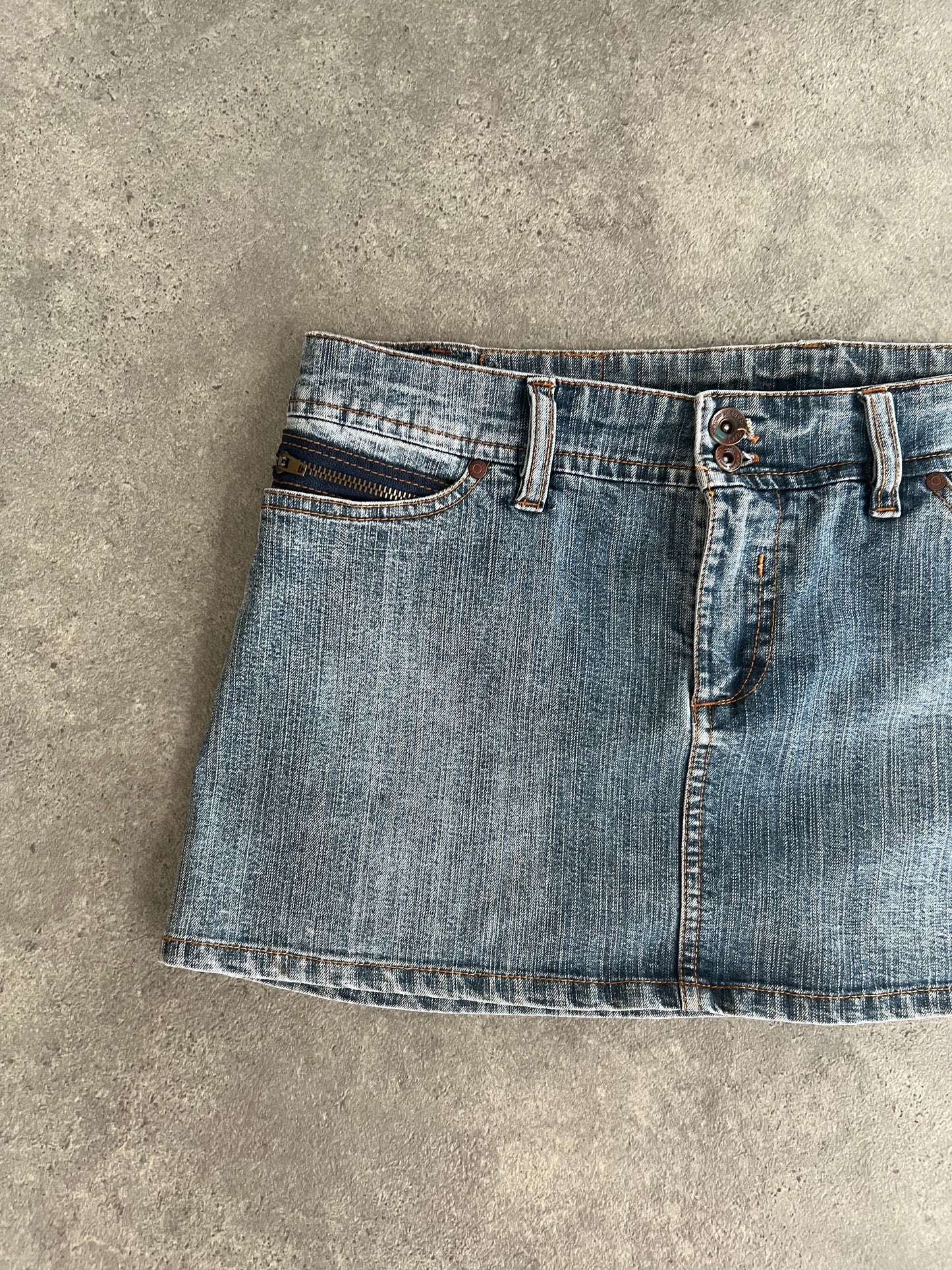 Vintage 90s denim mini skirt