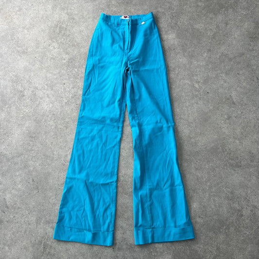 90s  Bright blue trousers