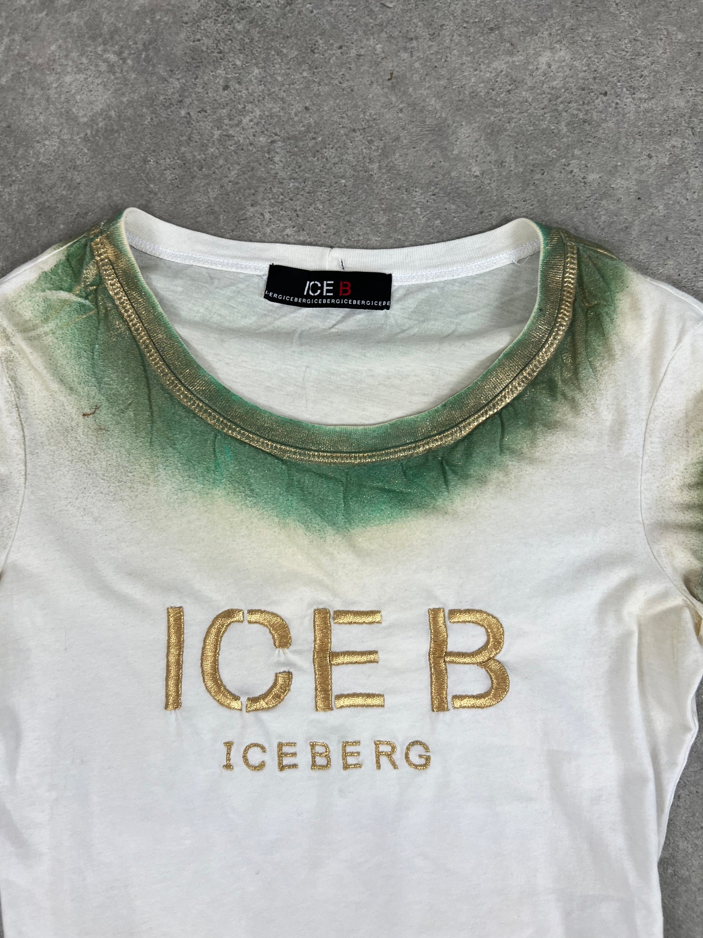 Iceberg Scoop Neck T Shirt Top