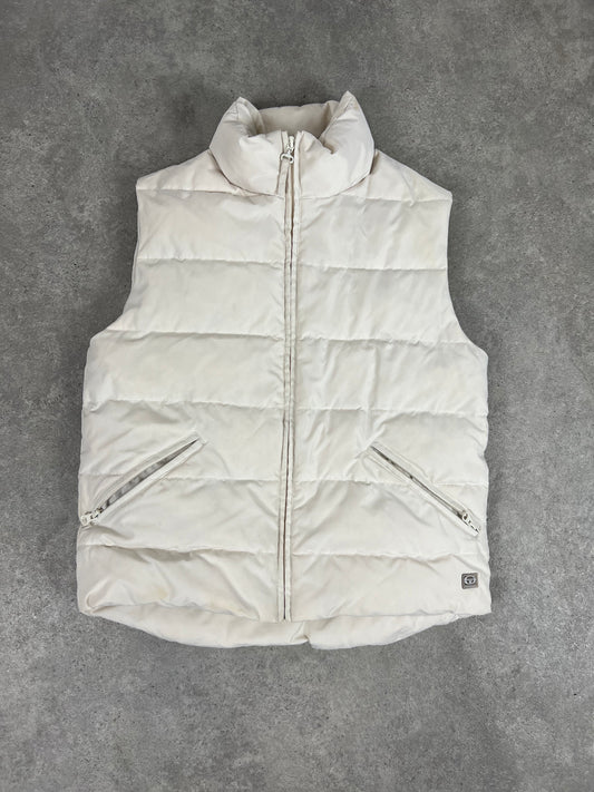 90s Cream Puffer Gilet