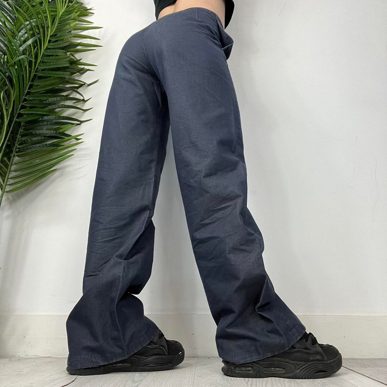 90s Denim Linen Baggy Trousers