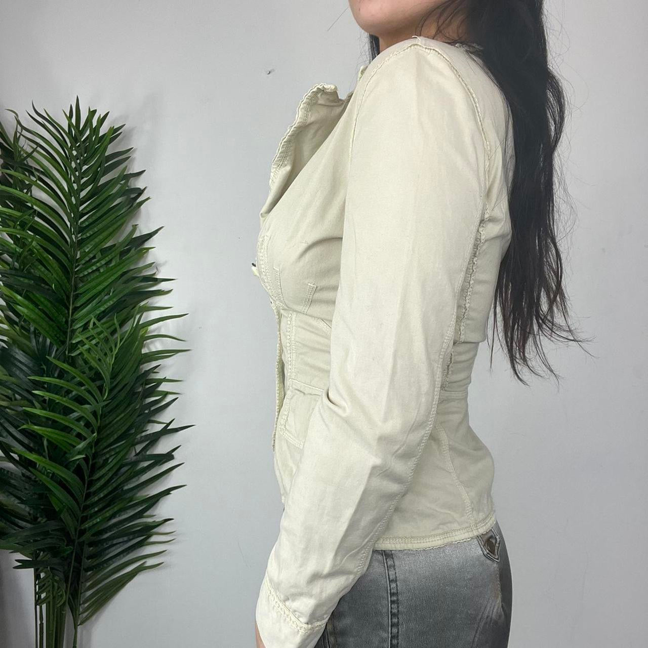 90s D&G Beige Blazer Top