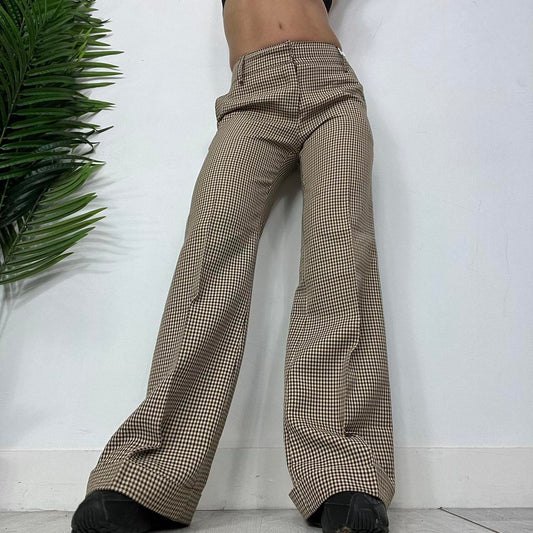 90S Morgan De Toi Checkered Wide Trousers