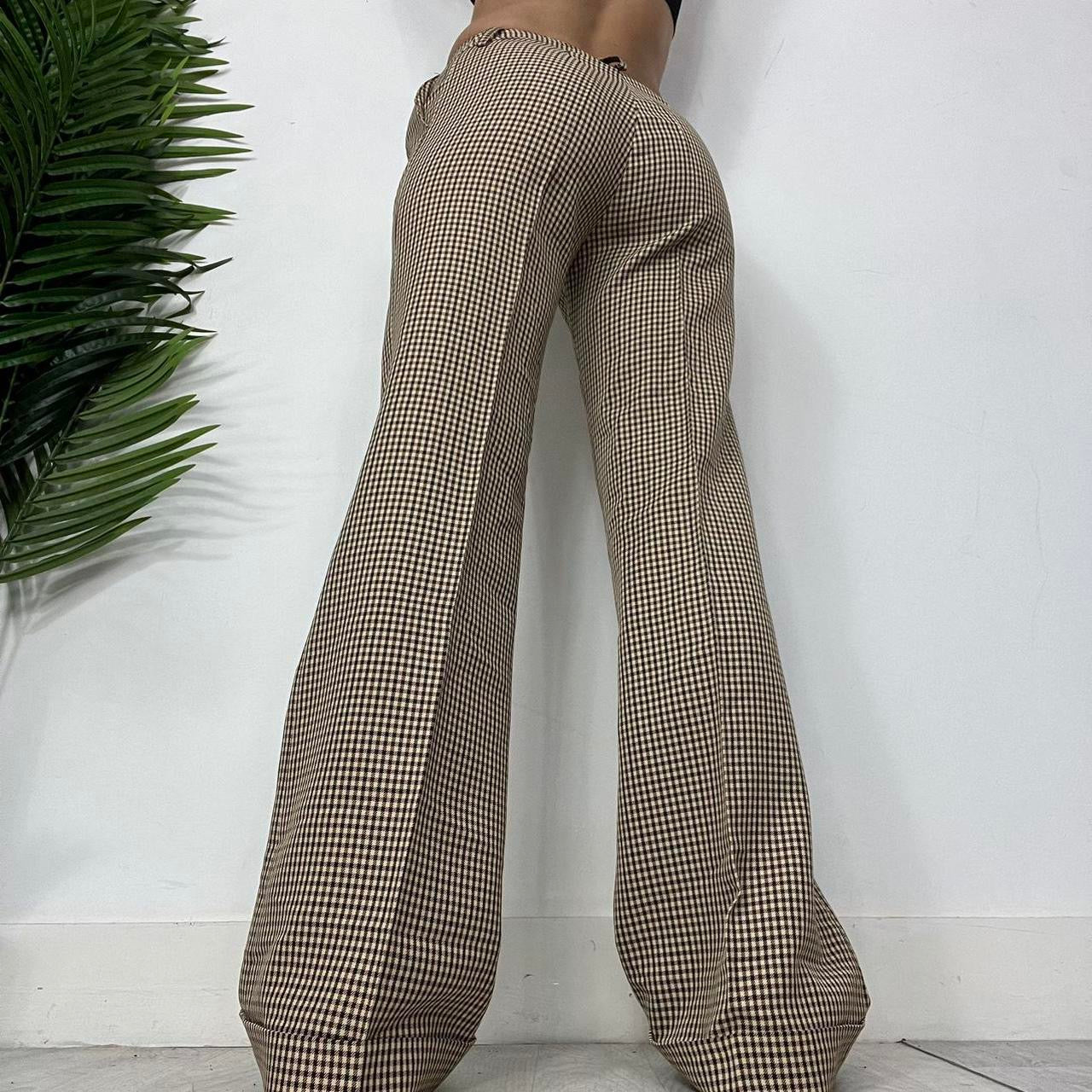 90S Morgan De Toi Checkered Wide Trousers