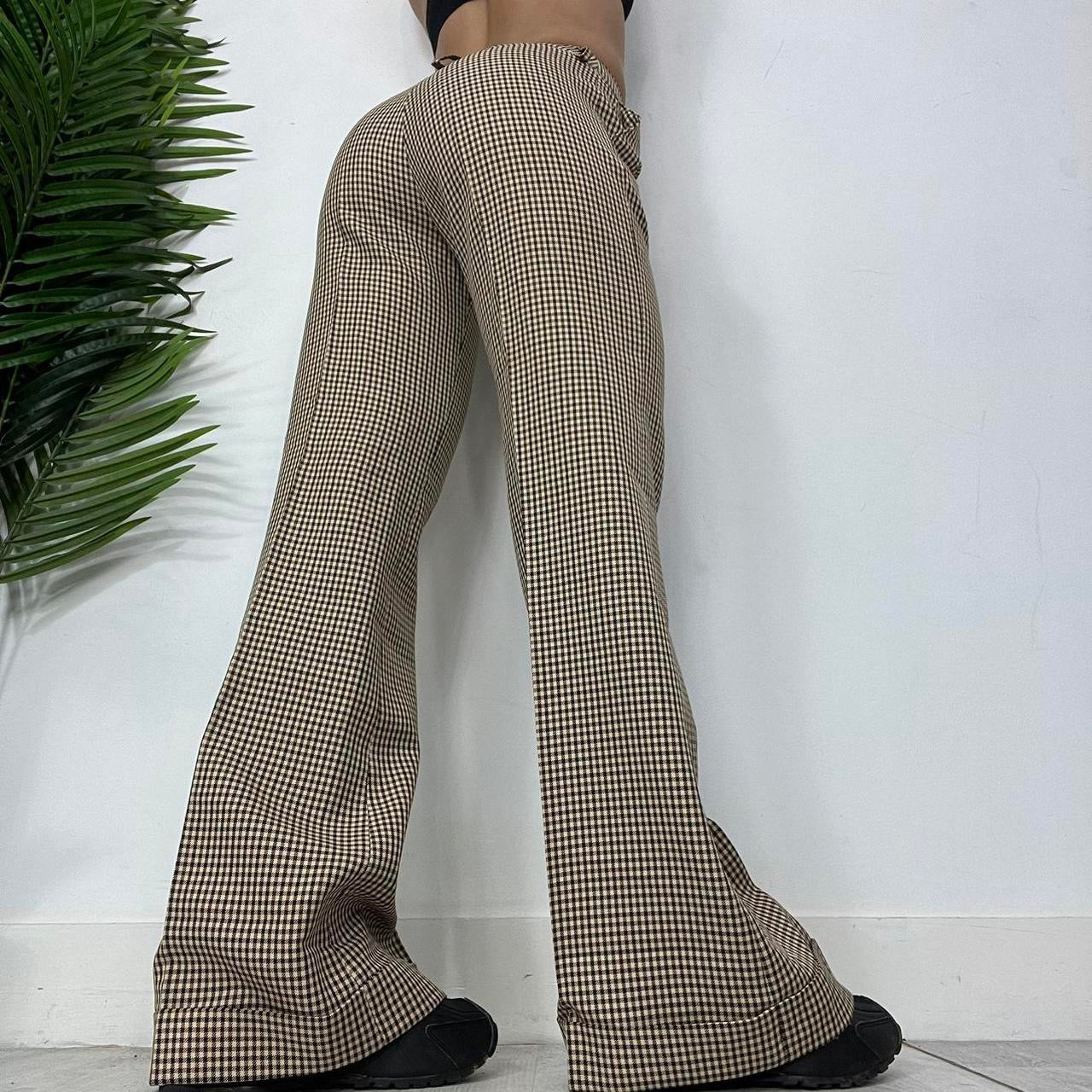 90S Morgan De Toi Checkered Wide Trousers