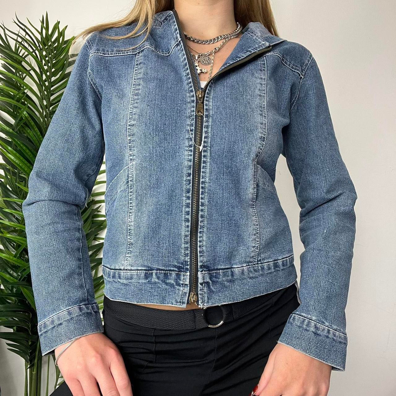 90s Hooded Denim Jacket