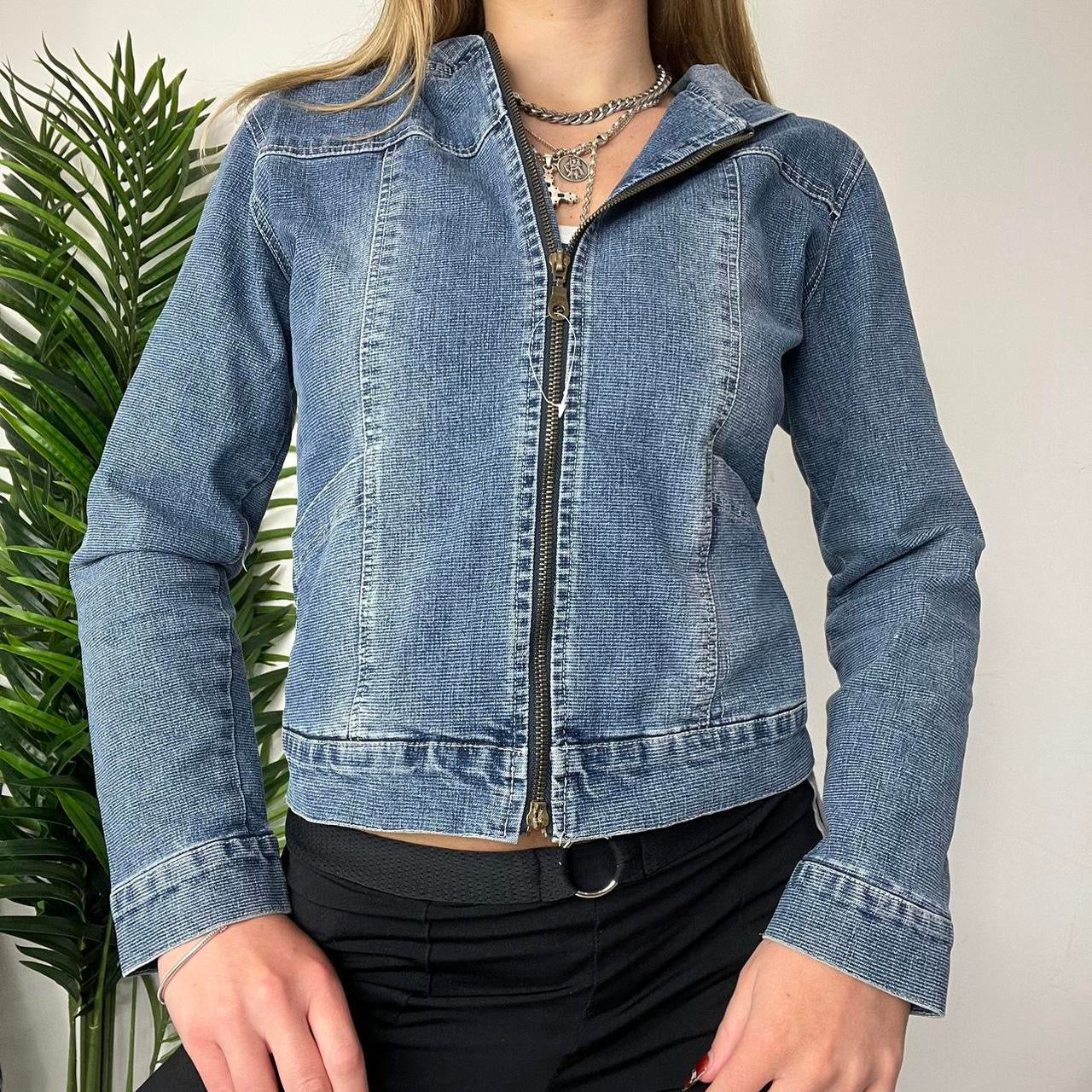 90s Hooded Denim Jacket