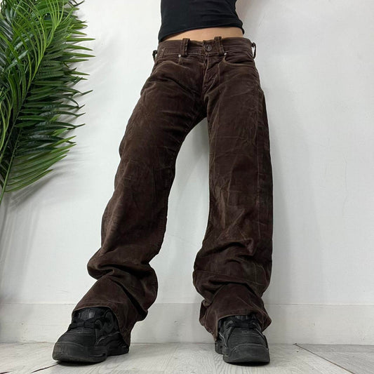 90s Miss Sixty Brown Corduroy Baggy Trousers