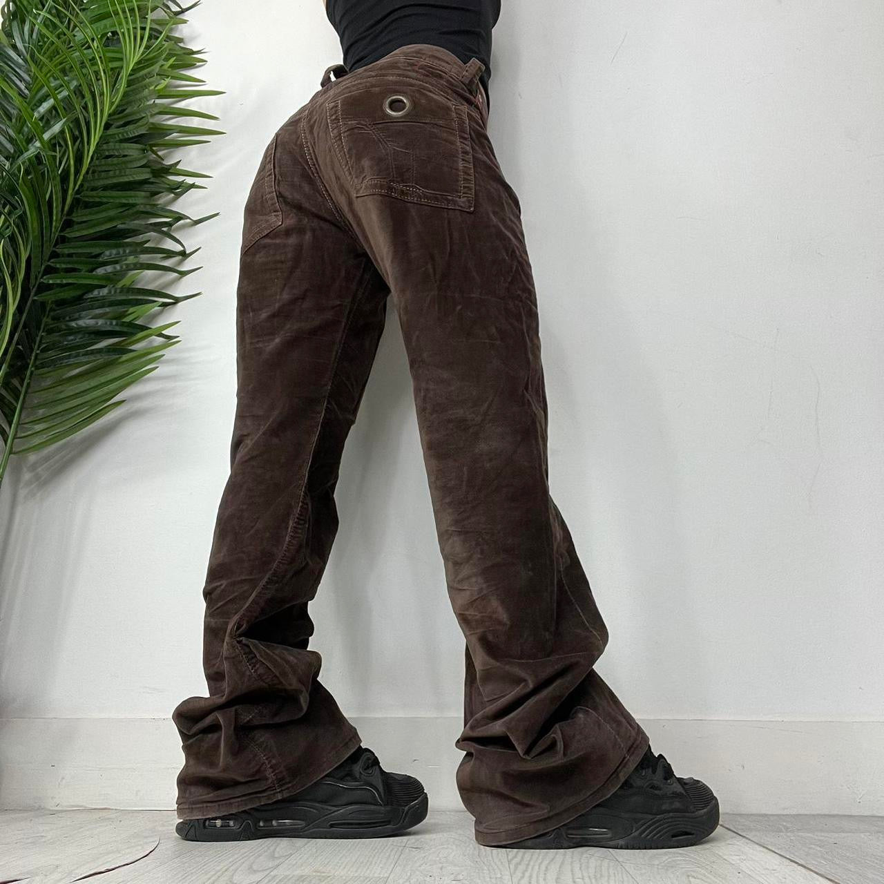 90s Miss Sixty Brown Corduroy Baggy Trousers