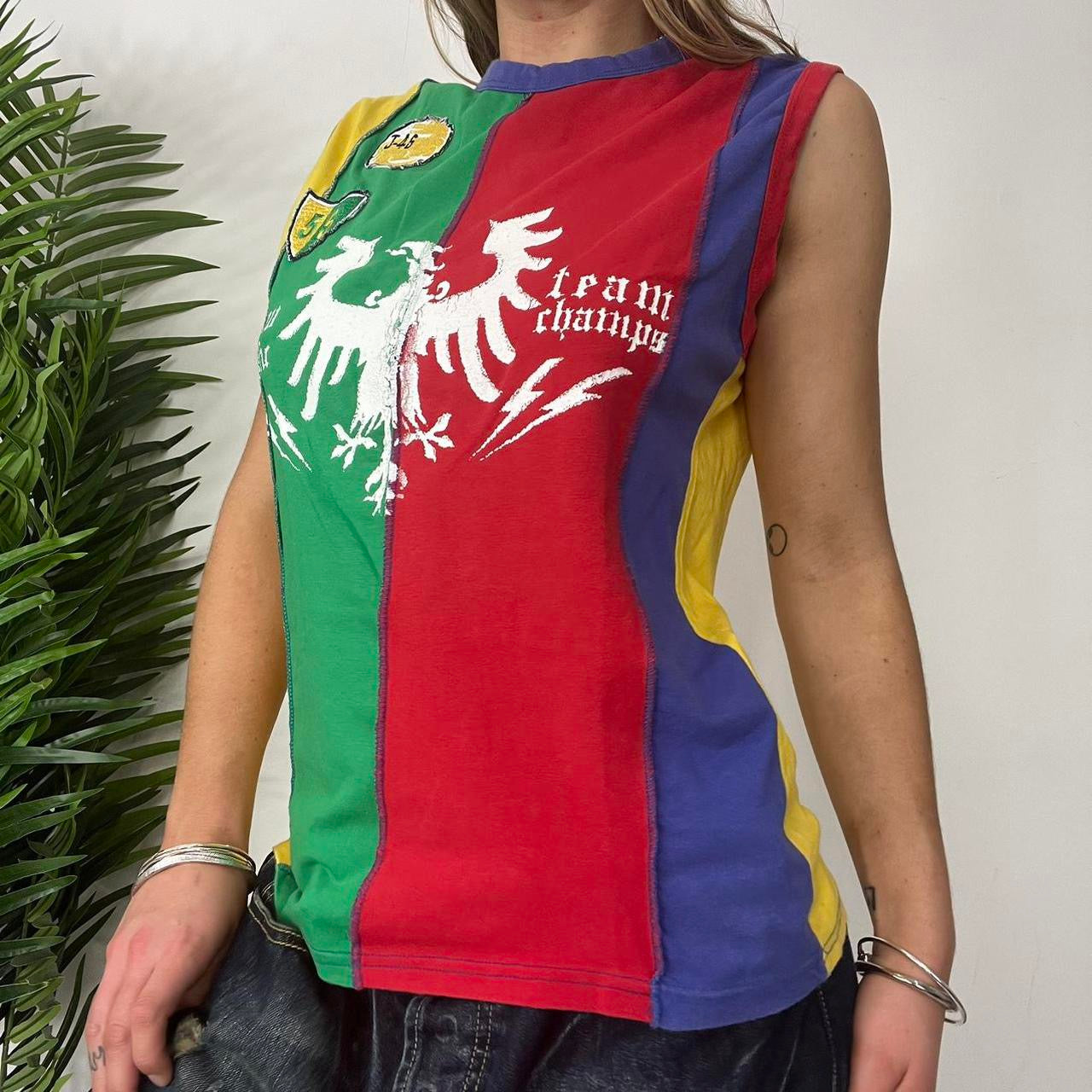 90s Multicolour Oversized Vest