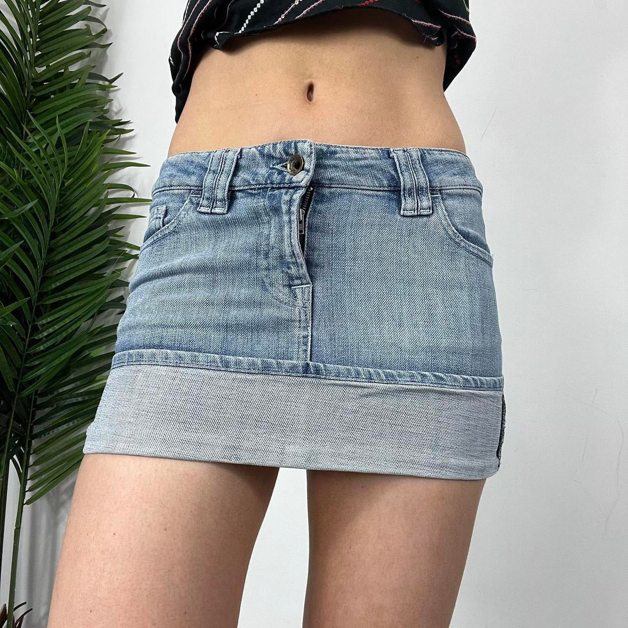 90s Armani Jeans Denim Mini Skirt