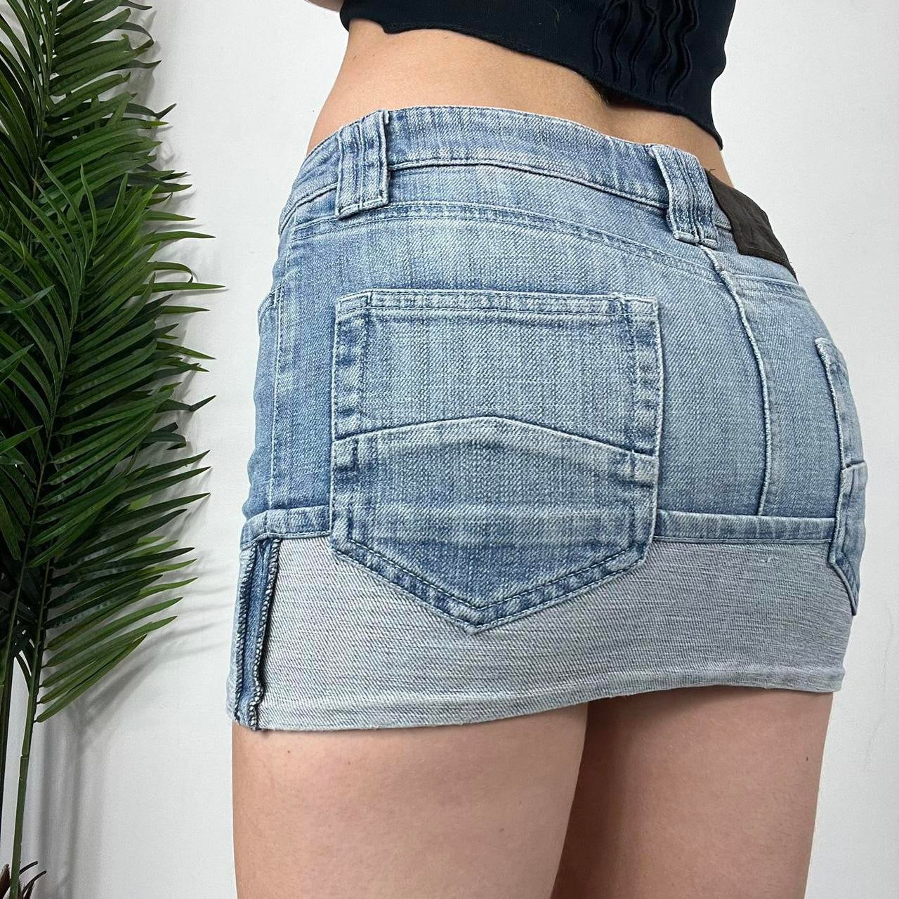 90s Armani Jeans Denim Mini Skirt