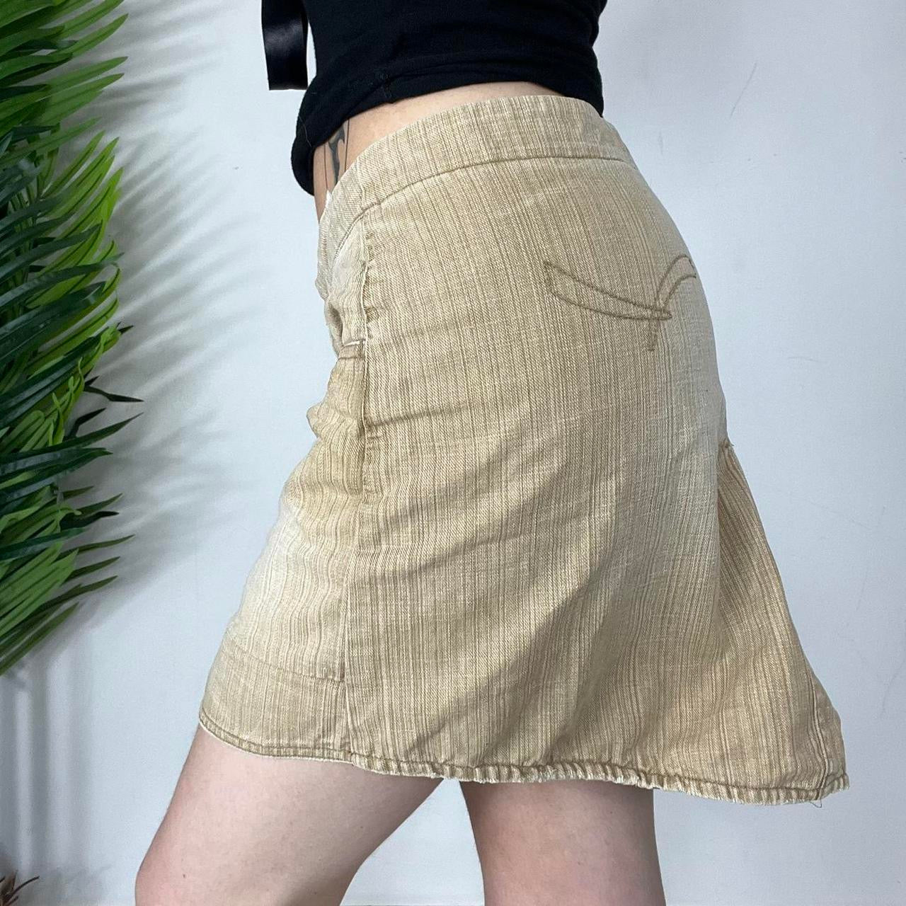 90s Khaki Low Rise Skirt