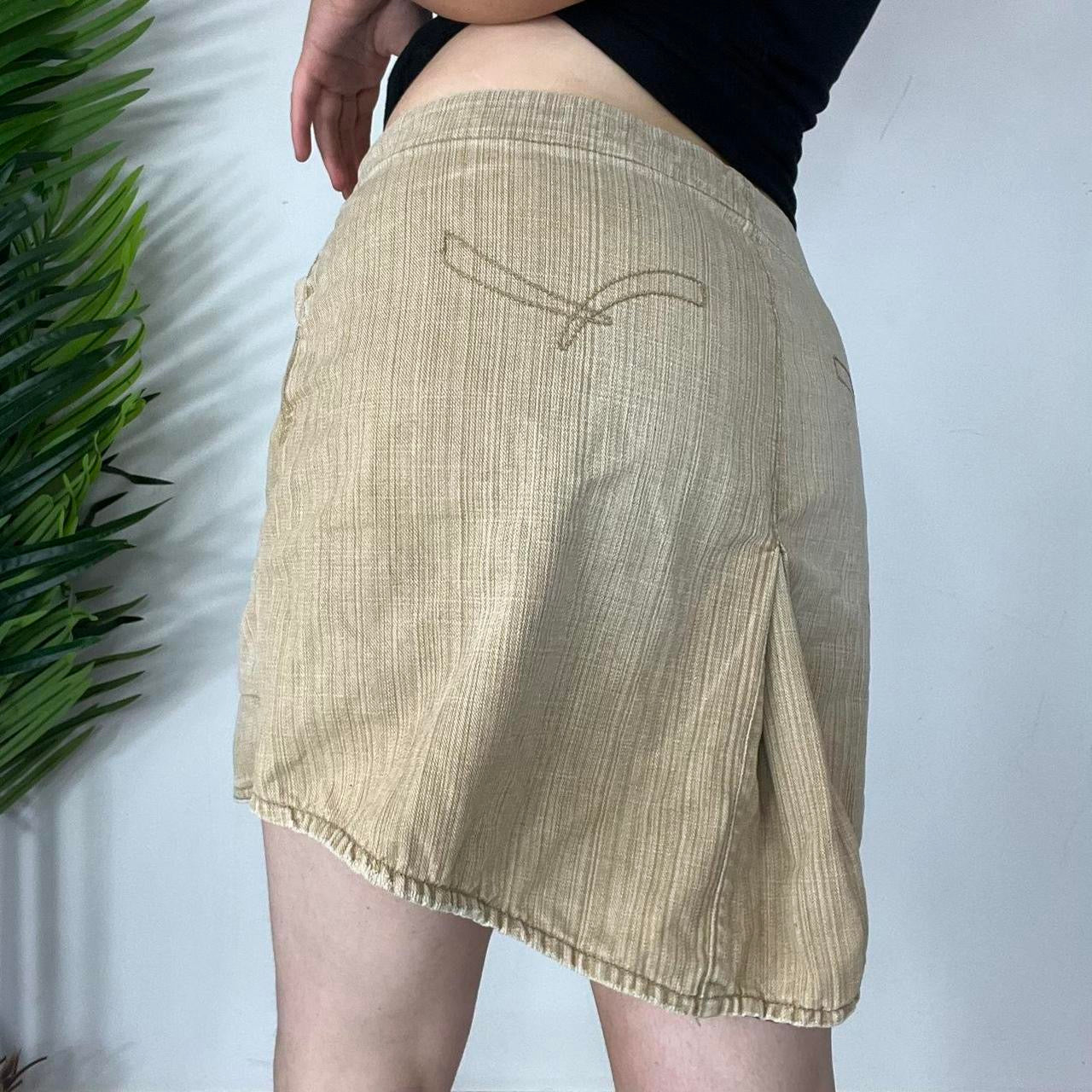 90s Khaki Low Rise Skirt