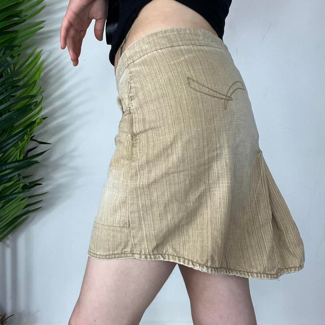 90s Khaki Low Rise Skirt