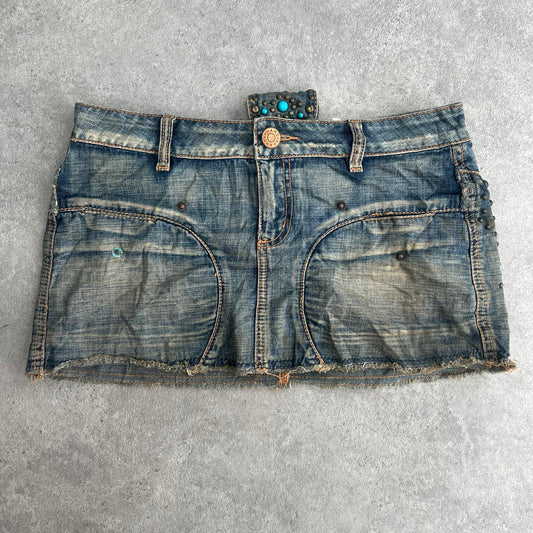 Y2K Phard Denim Mini Skirt