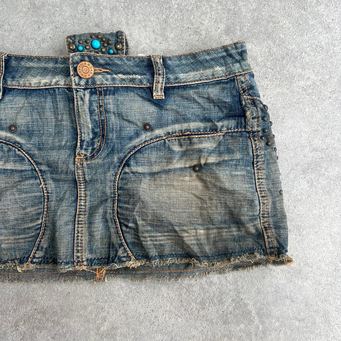 Y2K Phard Denim Mini Skirt