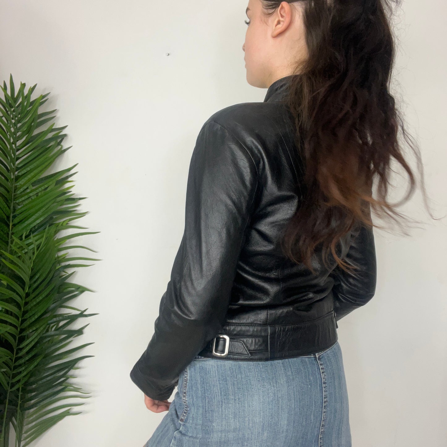 Y2K Black Leather Jacket