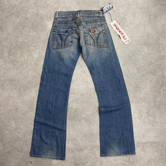 BNWT Miss Sixty Low Rise Flared Blue Denim Jeans - S