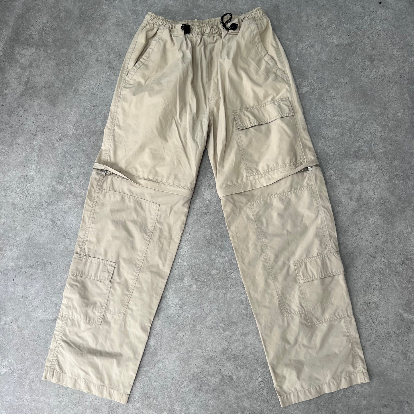 90s toggle beige cargo trousers