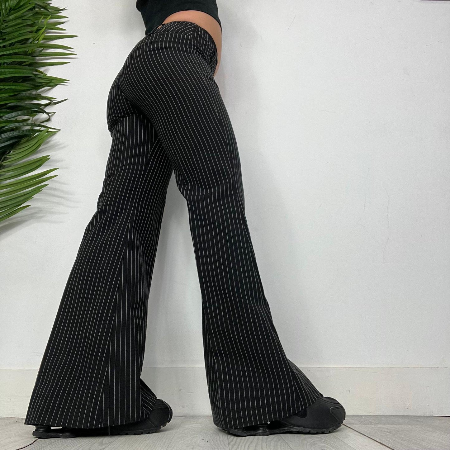 Pimkie Pinstripe Flared Trousers