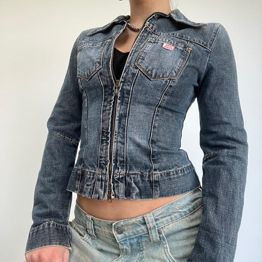 MISS SIXTY zip up denim jacket - S