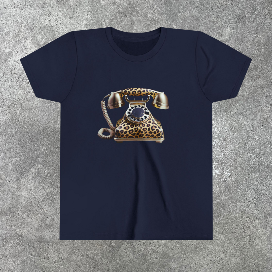 Leopard Retro Phone Baby Tee