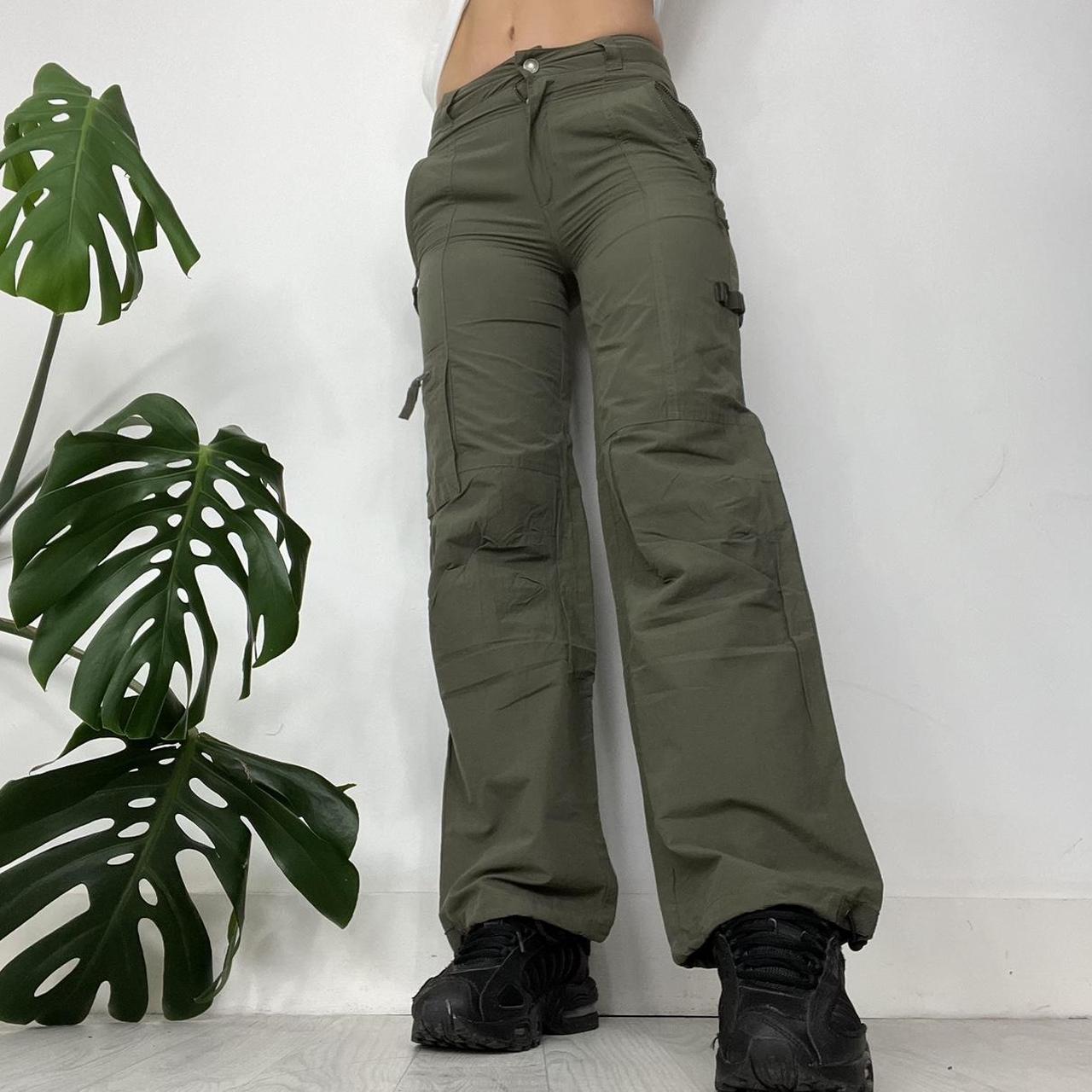 Khaki cargo trousers