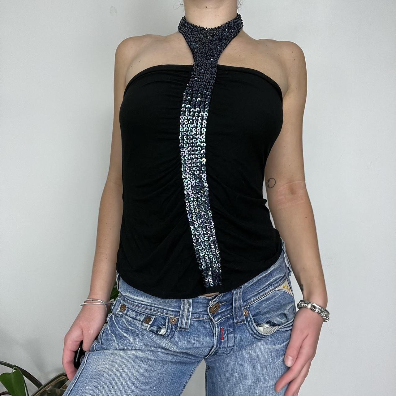 Black halter neck