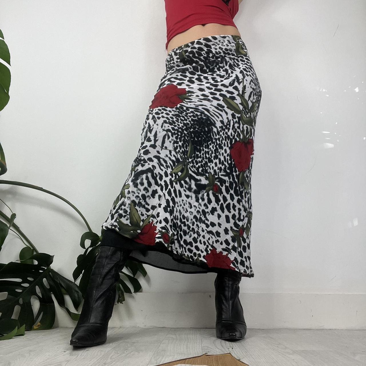 Dalmatian print skirt