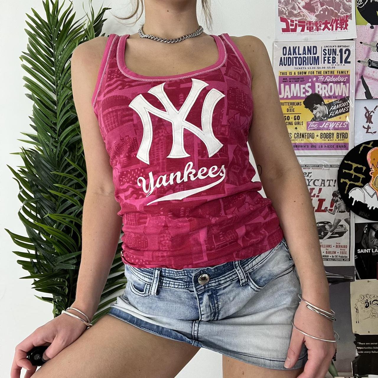 NEW YORK YANKEES hot pink vest top