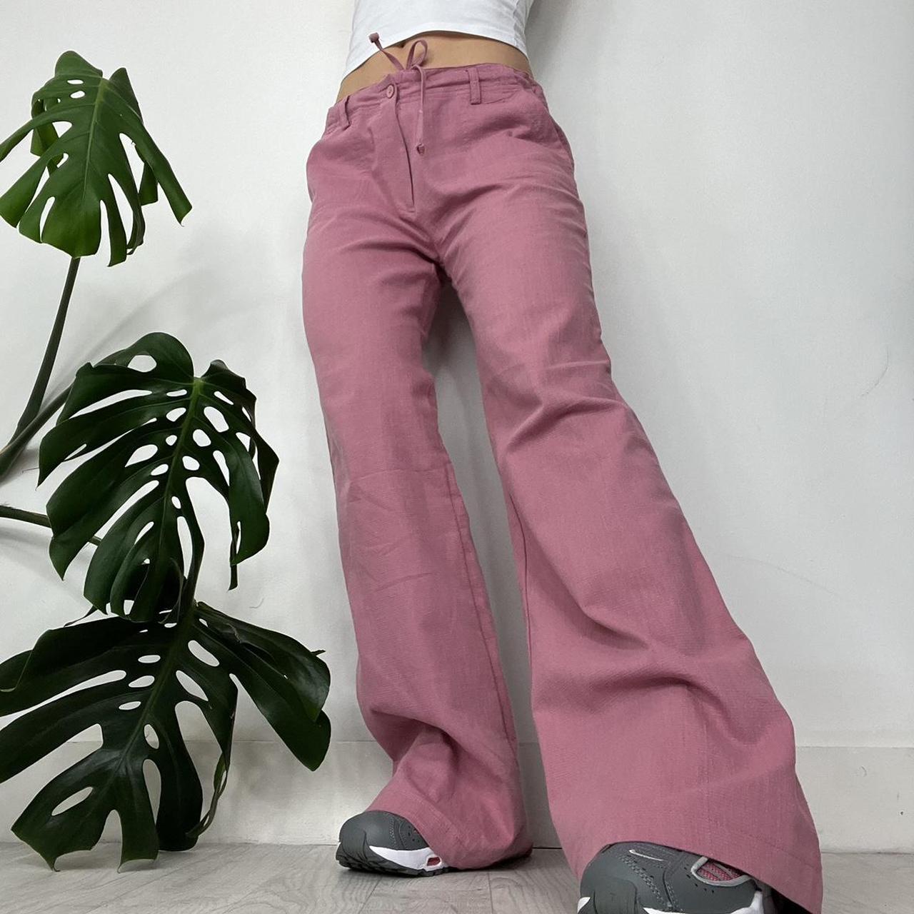 Linen baggy trousers