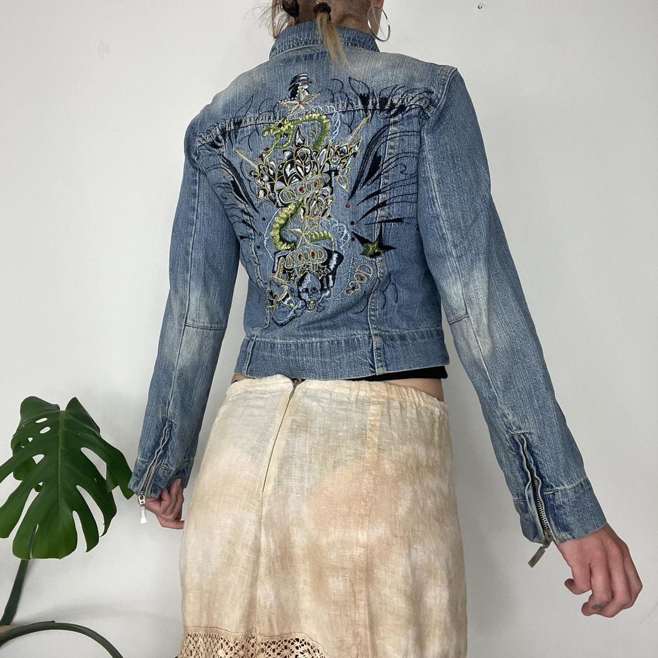 Light wash denim jacket