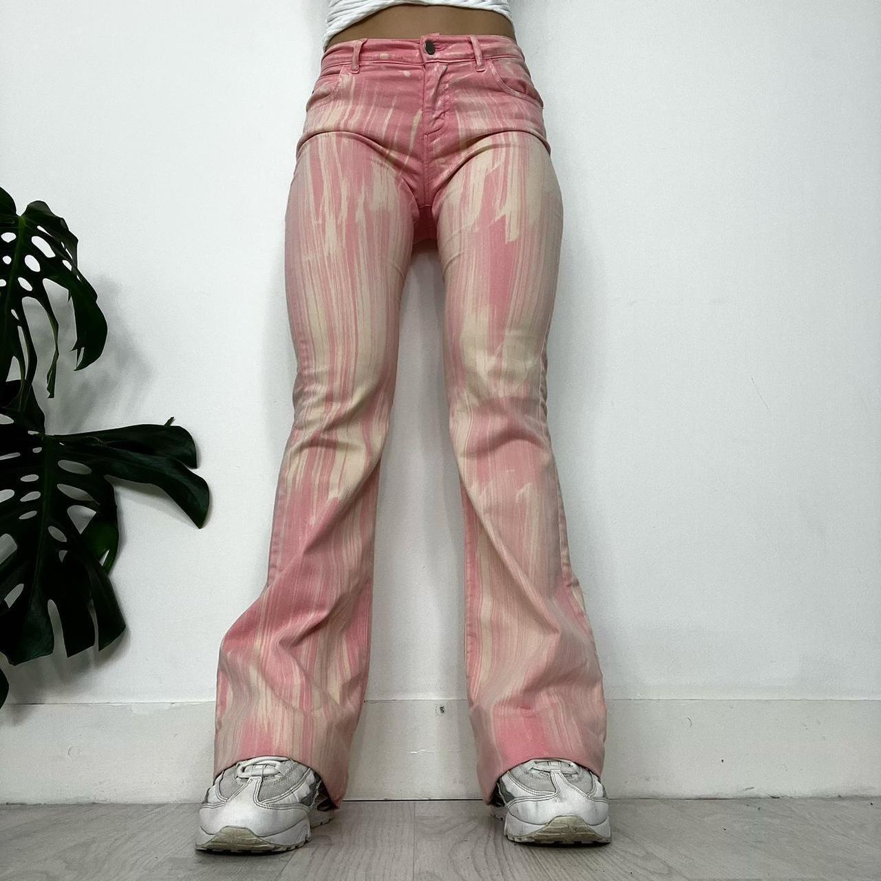 MISS SIXTY flared pink stretchy flares