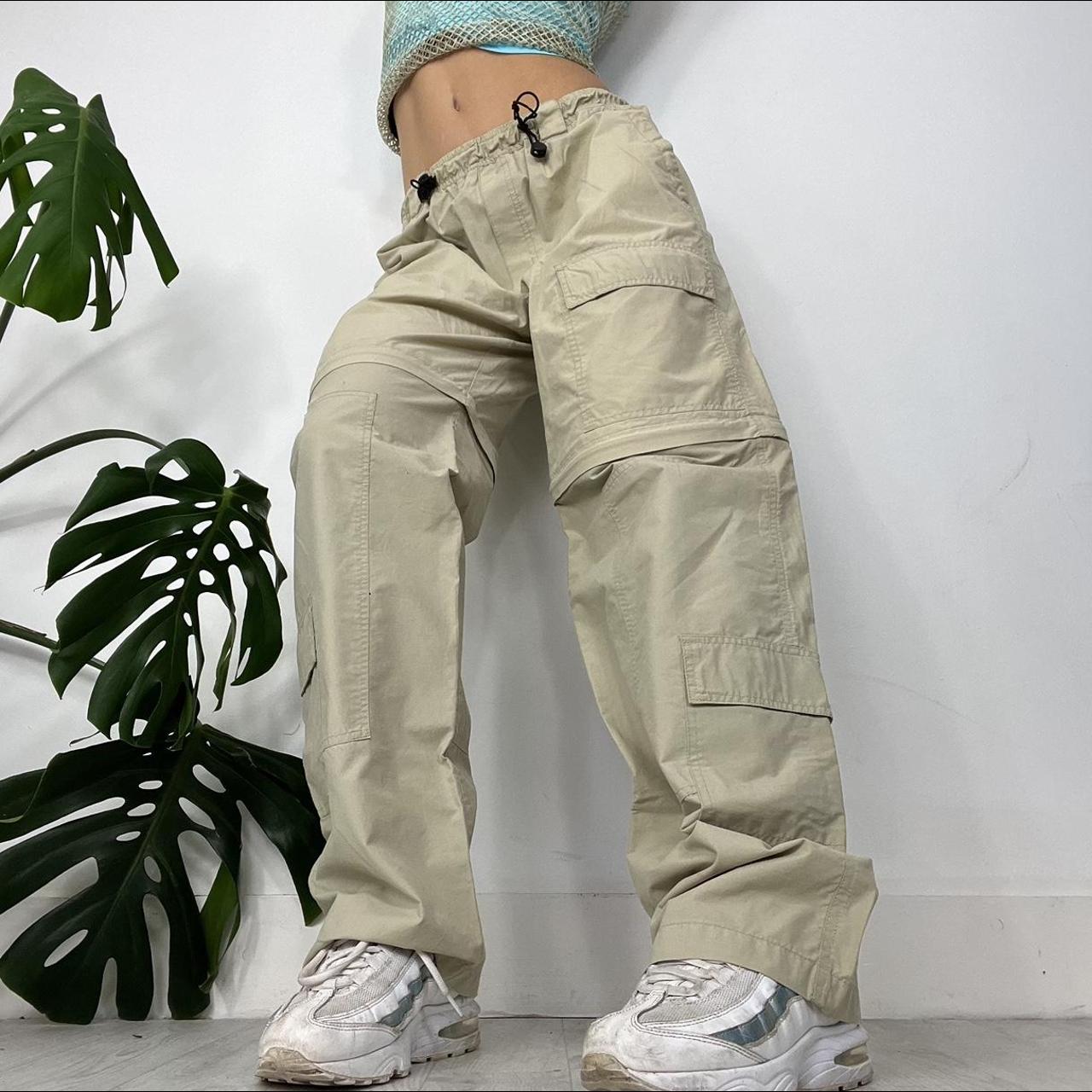 90s toggle beige cargo trousers