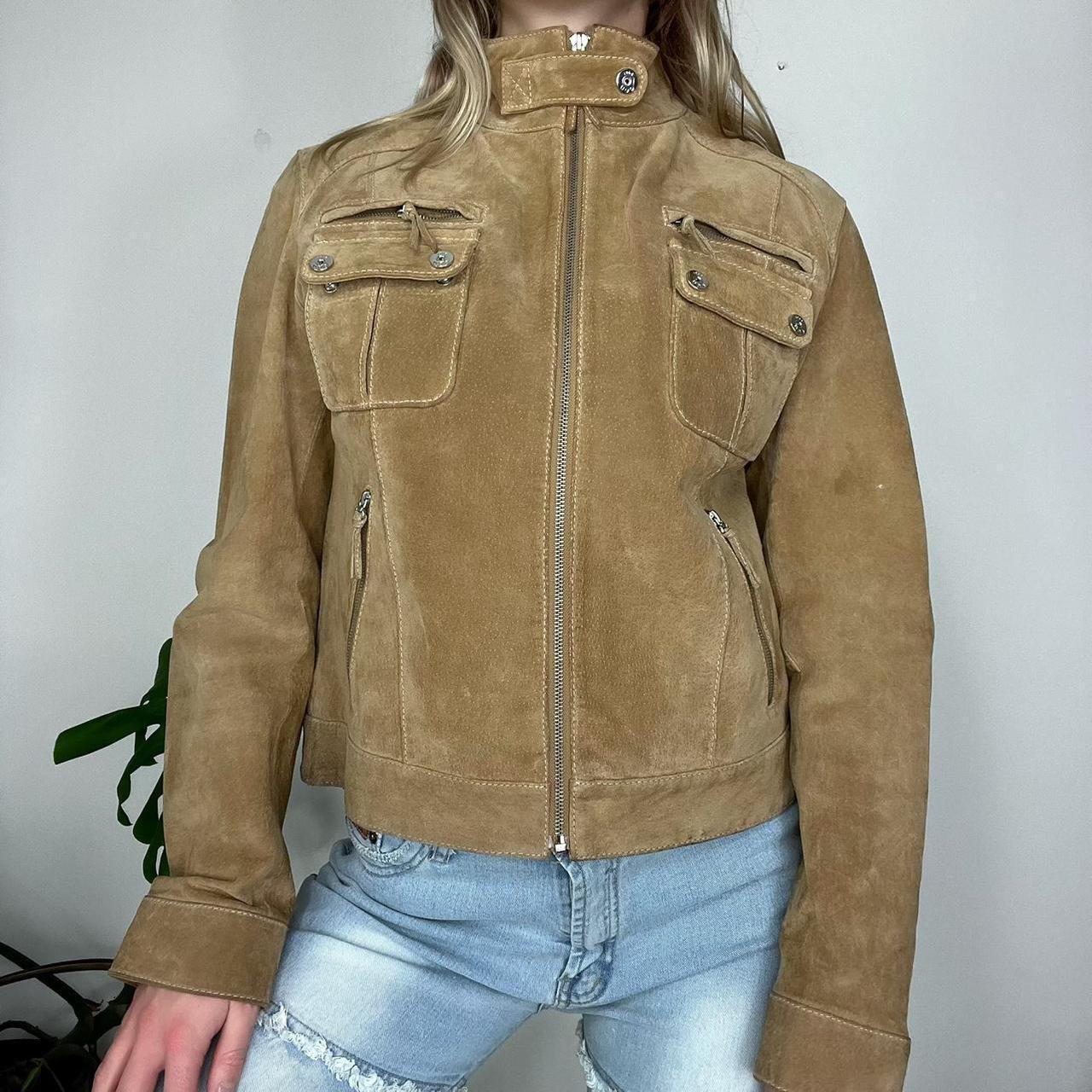 90s Leather Utility JAcket