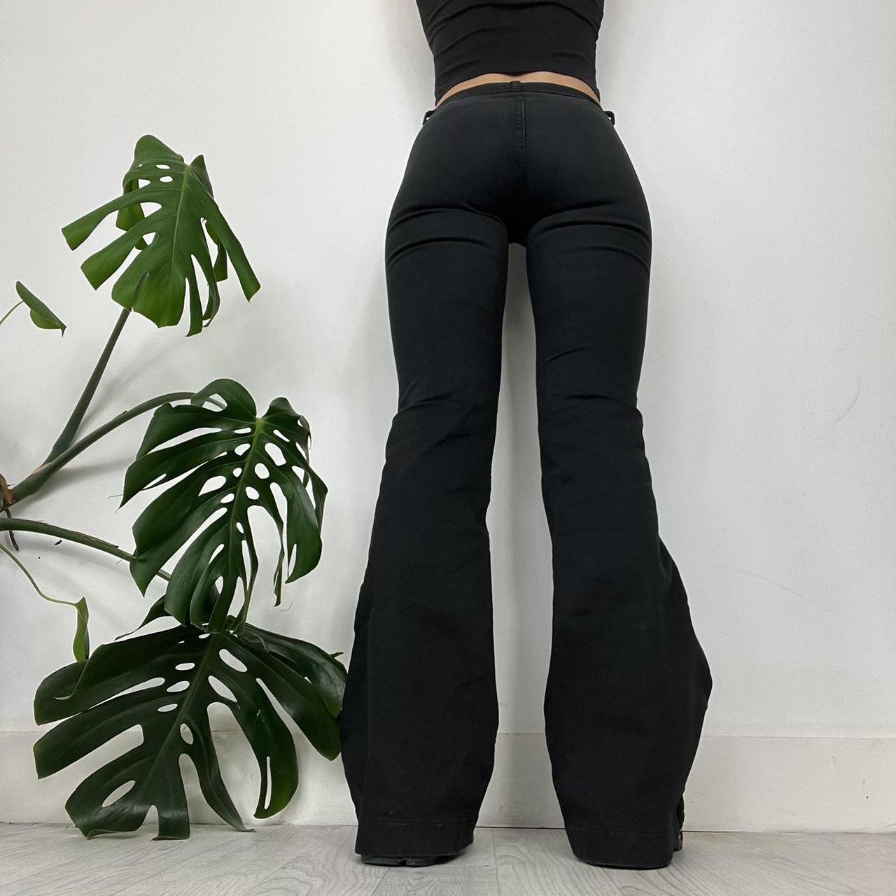 GUESS black flared trousers