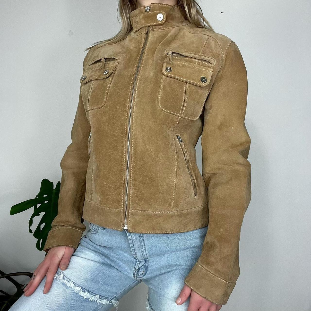 90s Leather Utility JAcket