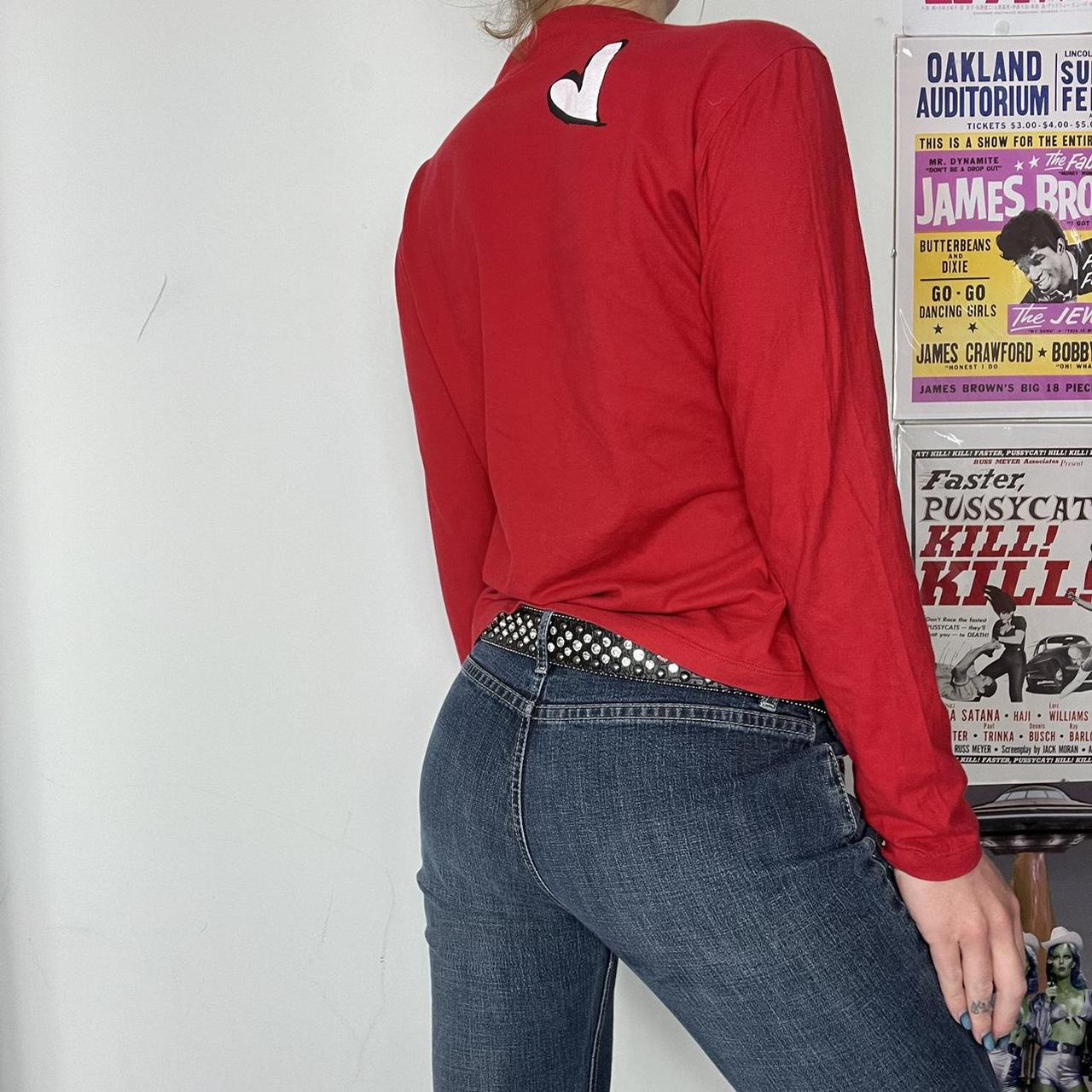 Red long sleeve top