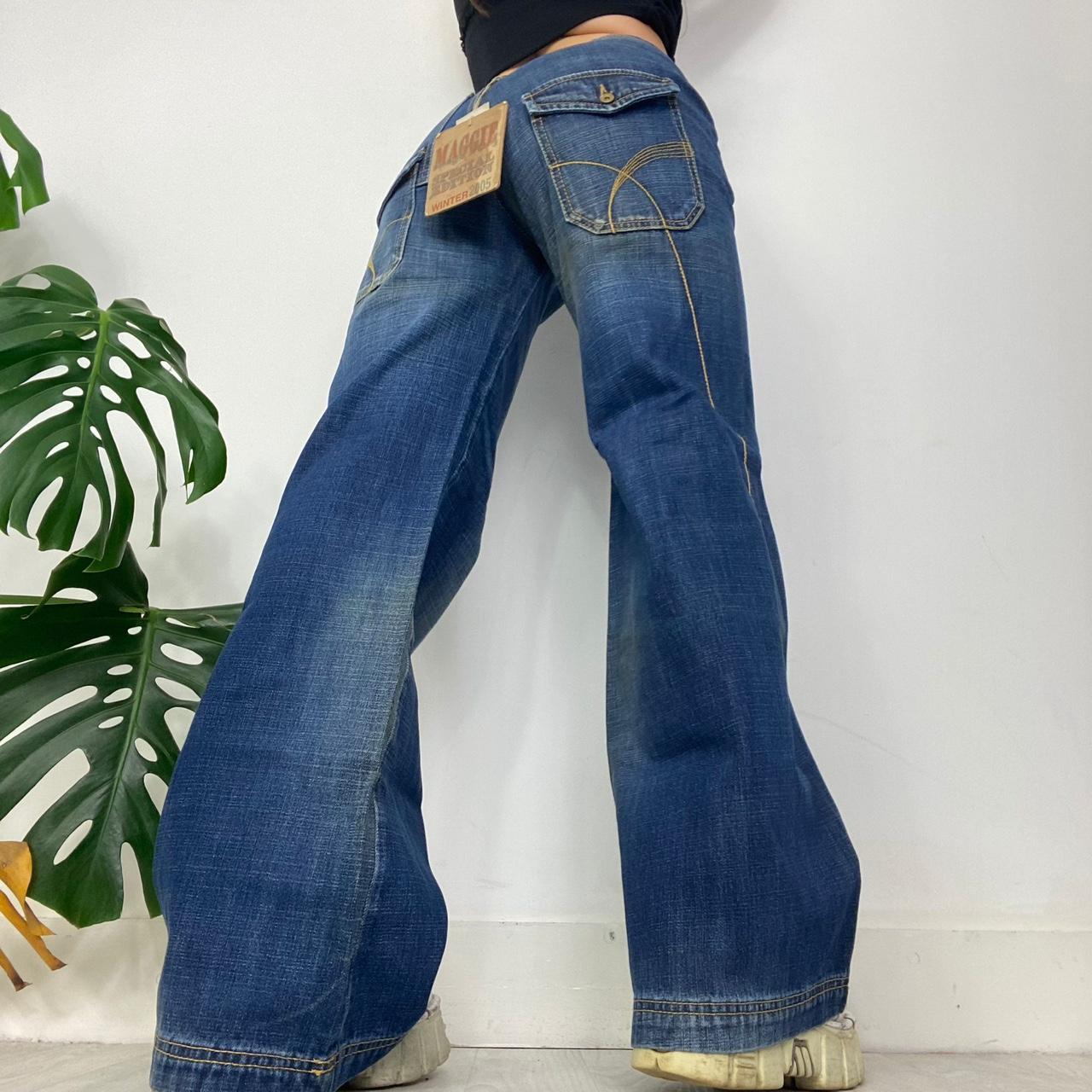 Wide flared leg jeans