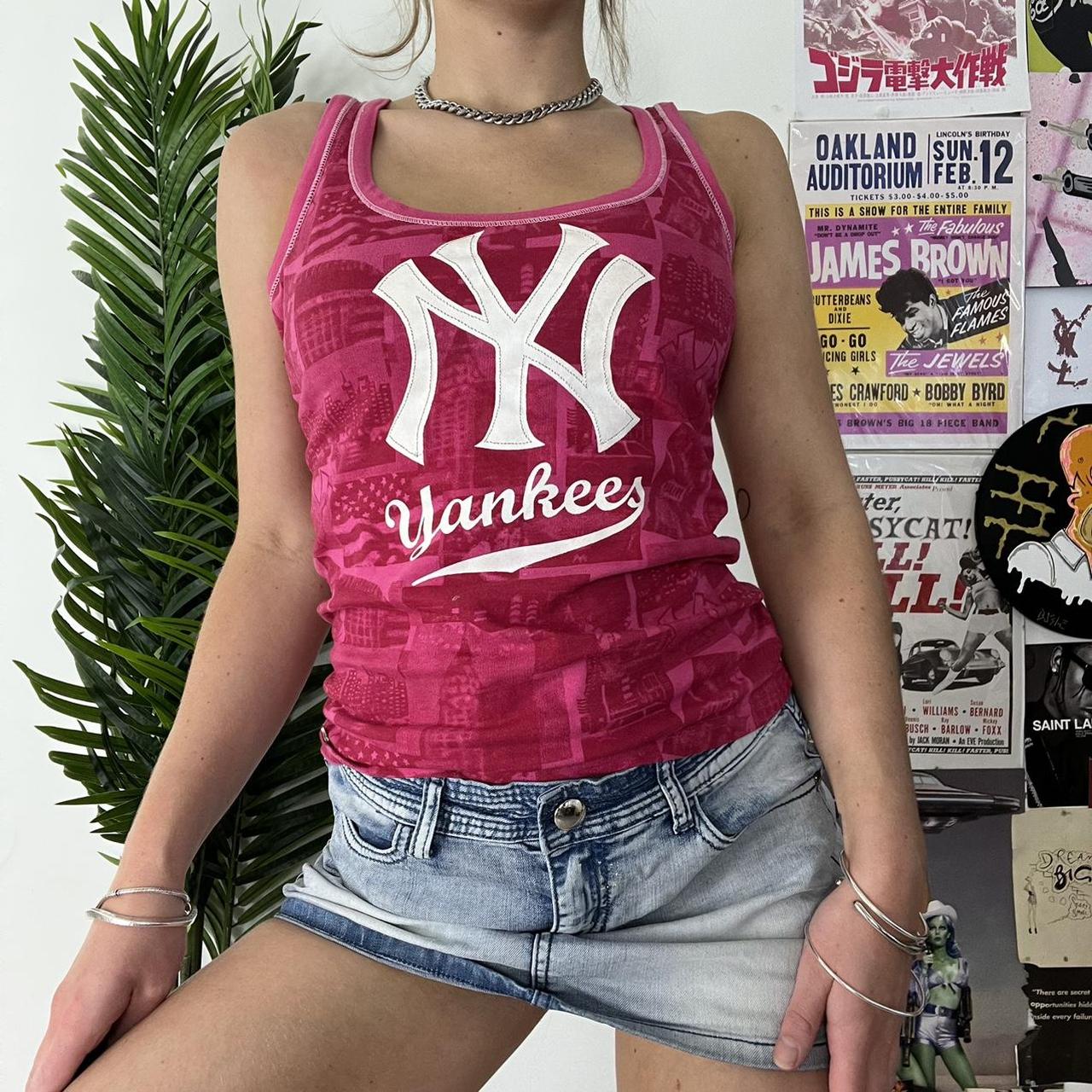 NEW YORK YANKEES hot pink vest top