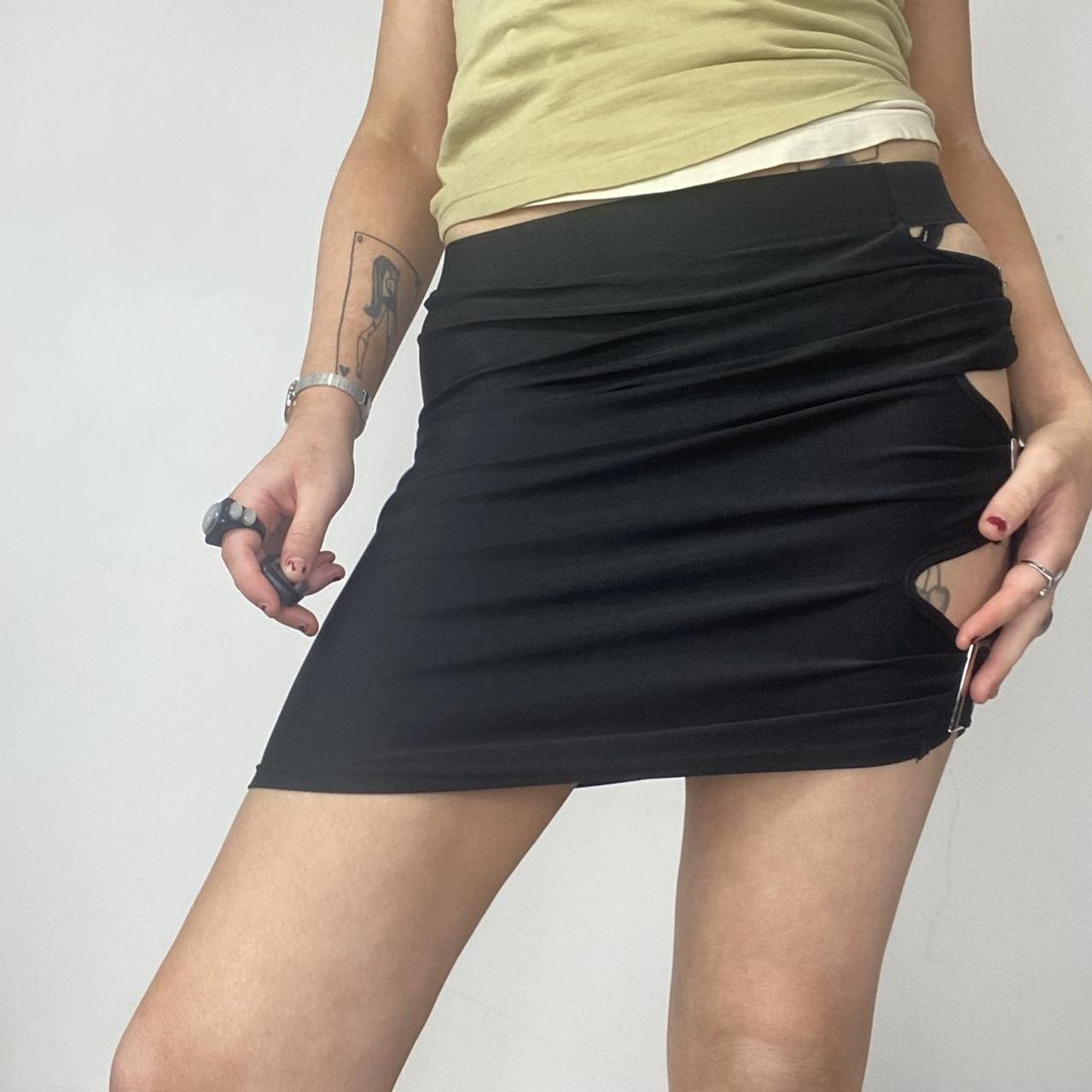 Mini black skirt